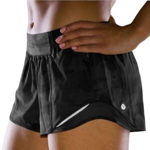 lululemon Black Camo Hotty Hot shorts